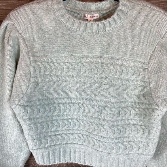 For Love and Lemons Green Knit Sweater NWT Size S - Picture 5 of 8
